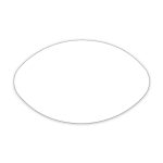 Custom Football Shaped NoteKeeper™ Magnet 20 Mil - 1