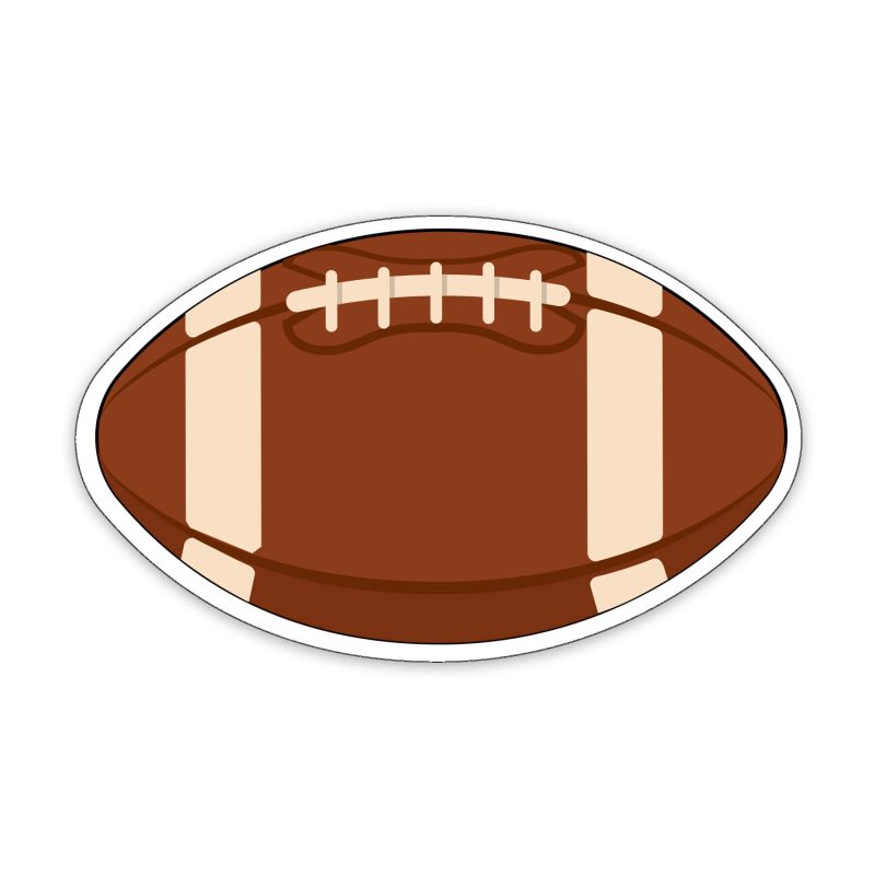 Custom Football Shaped NoteKeeper™ Magnet 20 Mil - 2