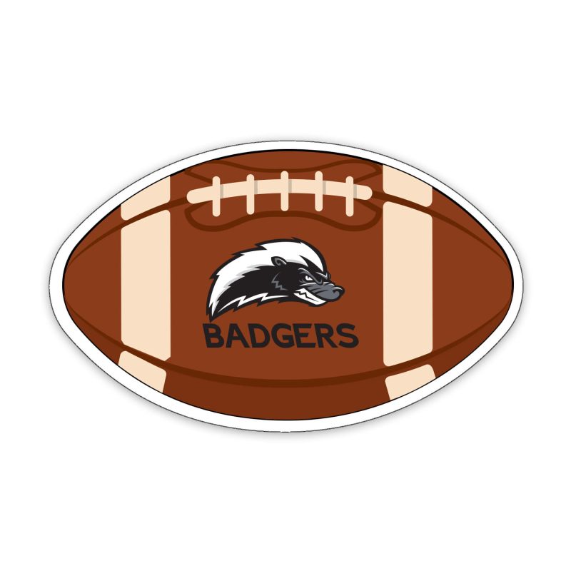 Custom Football Shaped NoteKeeper™ Magnet 20 Mil