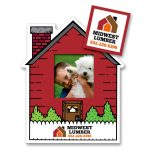 Custom House Picture Frame Magnet - Rect Punch Out