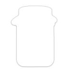 Custom Jar Shaped NoteKeeper™ Magnet 35 Mil - 1