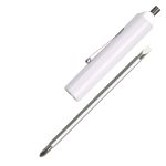 Custom Jumbo Pocket Screwdriver - Reversible 3/16" Flat Tip & #1 Phillips Blade w/Magnet Top - 8