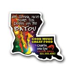 Custom Louisiana State Magnet