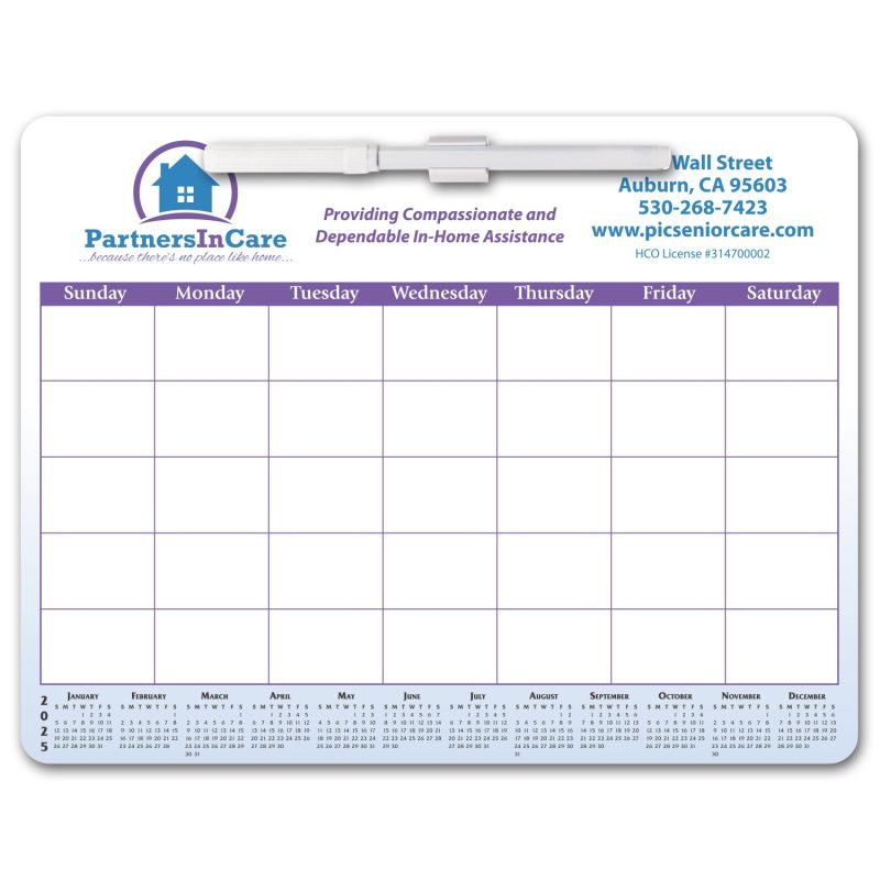 Custom Memo Board Calendar w/ Mag