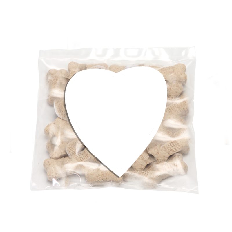 Custom Mini Snack Bag w/ Small Heart Magnet Pet Fill - 1