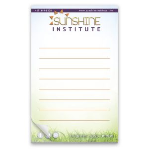 Custom Paper Note Pad 3 1/2 x 5 1/2