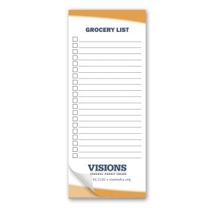 Custom Paper Note Pad 3 1/2 x 8 1/2