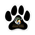 Custom Paw Print 6" x 6" Magnetic Sign - Full-Color