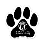 Custom Paw Print 6" x 6" Magnetic Sign - Screen Print