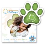 Custom Paw Print Punch Out Picture Frame Magnet