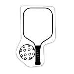 Custom Pickleball Shaped NoteKeeper™ Magnet 35 Mil - 2