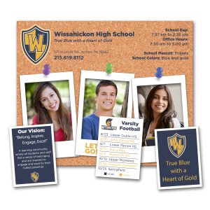 Custom Picture Frame Magnet with 3 Punch Outs