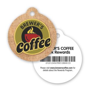 Custom Plastic Circle Keytag