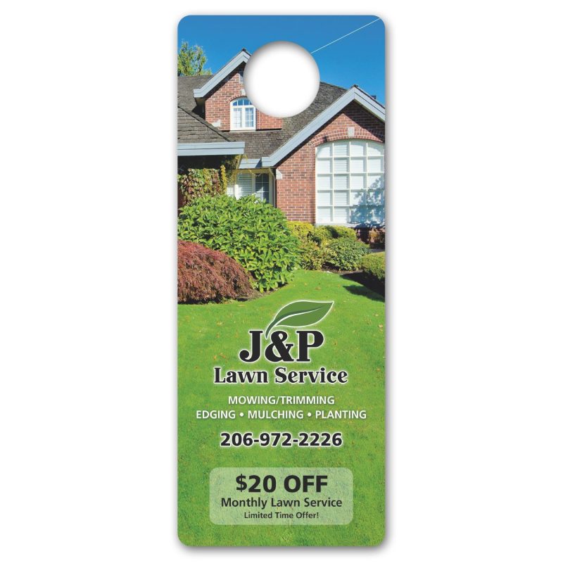 Custom Plastic Door Hanger - 10 mil
