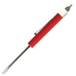 Custom Pocket Screwdriver - Fixed 1/8" Flat Tip Blade w/Hex Bit Top - 6