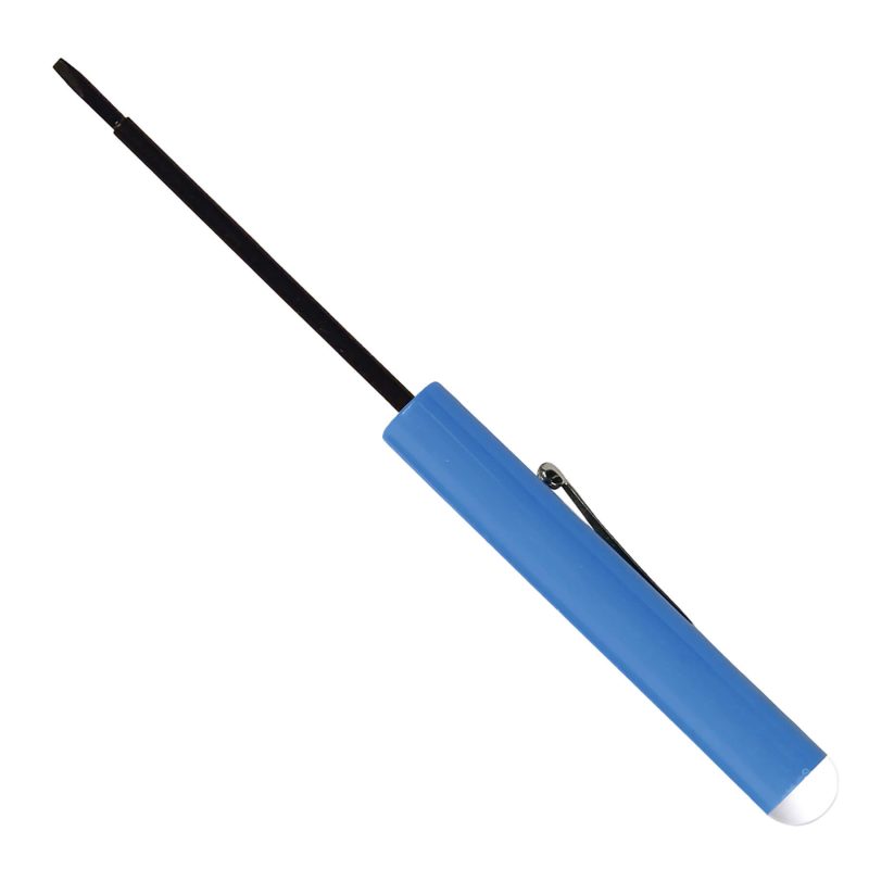 Custom Pocket Screwdriver - Fixed 2.5 mm Tech Blade w/Button Top - 3