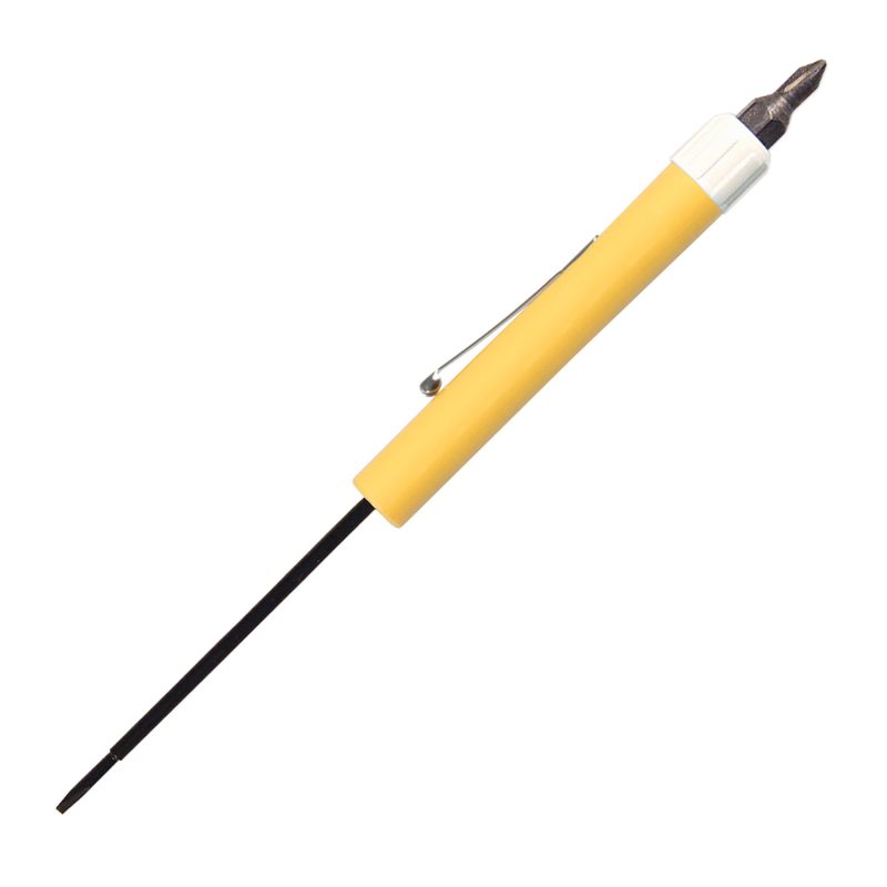 Custom Pocket Screwdriver - Fixed 2.5 mm Tech Blade w/Hex Bit Top - 9