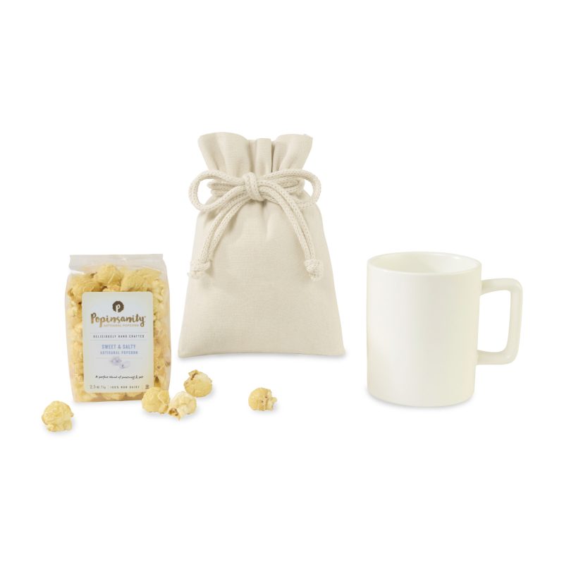 Custom Poppinsanity Artisanal Popcorn Mug Stuffer - Matte White - 1