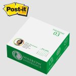 Custom Post-it® Custom Printed Notes Calendar Cubes - 4 x 4 x 1 5/8