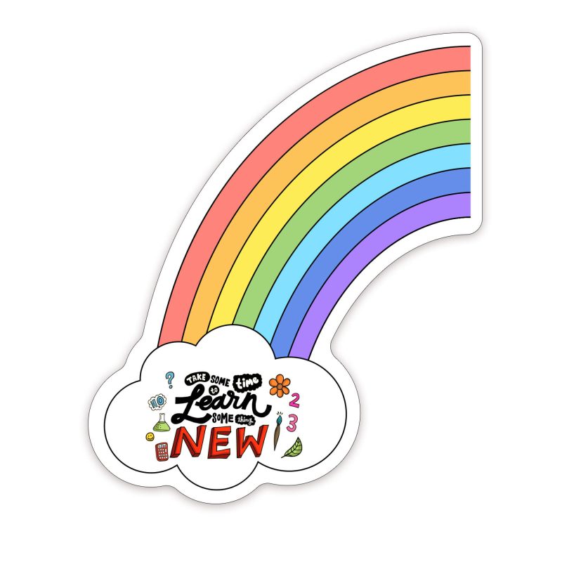 Custom Rainbow Shaped NoteKeeper™ Magnet 20 Mil
