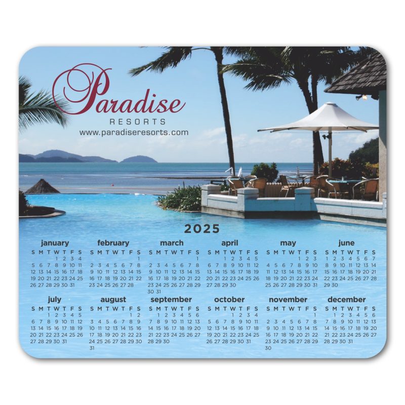 Custom Rectangle Removable Adhesive Mouse Pad/Counter Mat - 1