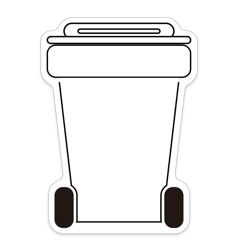 Custom Recycle Container Shaped NoteKeeper™ Magnet 20 Mil - 2