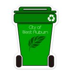 Custom Recycle Container Shaped NoteKeeper™ Magnet 35 Mil