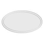 Custom Reflective Oval Shape Sticker - 1