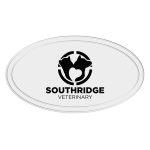 Custom Reflective Oval Shape Sticker