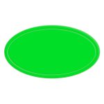 Custom Reflective Oval Shape Sticker - 3