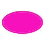 Custom Reflective Oval Shape Sticker - 5