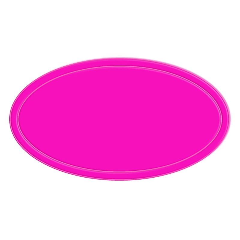 Custom Reflective Oval Shape Sticker - 5