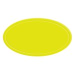 Custom Reflective Oval Shape Sticker - 6