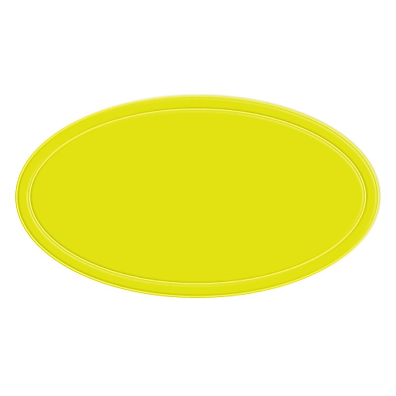 Custom Reflective Oval Shape Sticker - 6