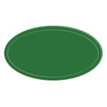 Custom Reflective Oval Shape Sticker - 7