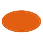 Custom Reflective Oval Shape Sticker - 8