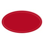 Custom Reflective Oval Shape Sticker - 9