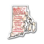 Custom Rhode Island State Magnet