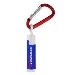 Custom SPF 15 Lip Balm in White Tube with Hook Cap and Carabiner
