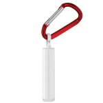 Custom SPF 15 Lip Balm in White Tube with Hook Cap and Carabiner - 3