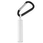 Custom SPF 15 Lip Balm in White Tube with Hook Cap and Carabiner - 6