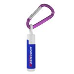 Custom SPF 15 Lip Balm in White Tube with Hook Cap and Carabiner - 7