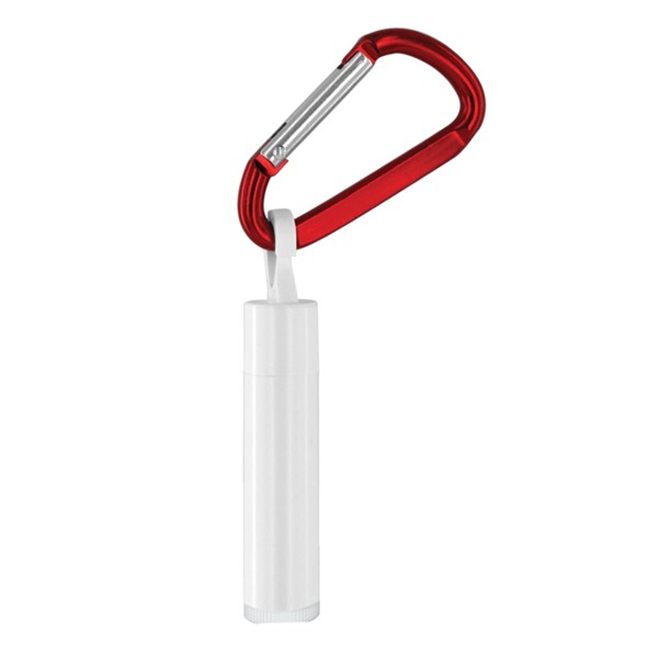 Custom SPF 30 Soy Lip Balm with Carabiner - 2