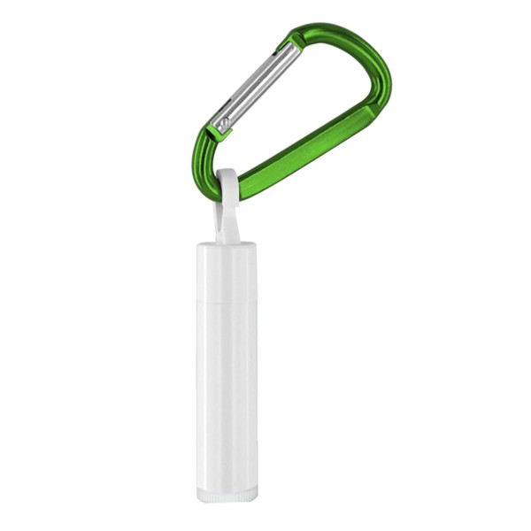 Custom SPF 30 Soy Lip Balm with Carabiner - 4