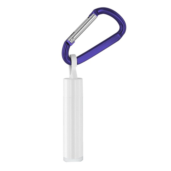 Custom SPF 30 Soy Lip Balm with Carabiner - 6