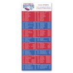 Custom Schedule Magnet 3-1/2 x 8