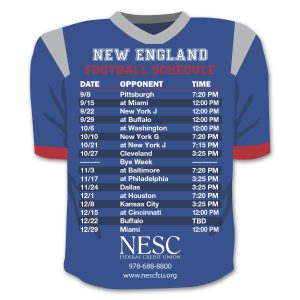 Custom Schedule Team Jersey Magnet