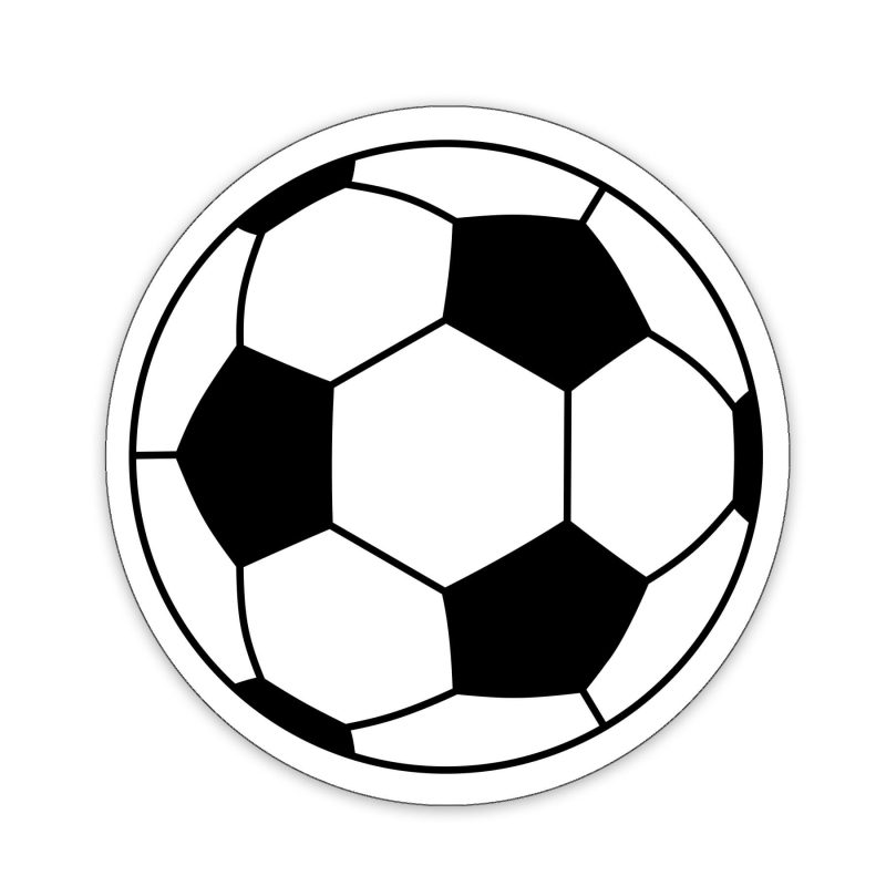 Custom Soccer Ball Shaped NoteKeeper™ Magnet 20 Mil - 2