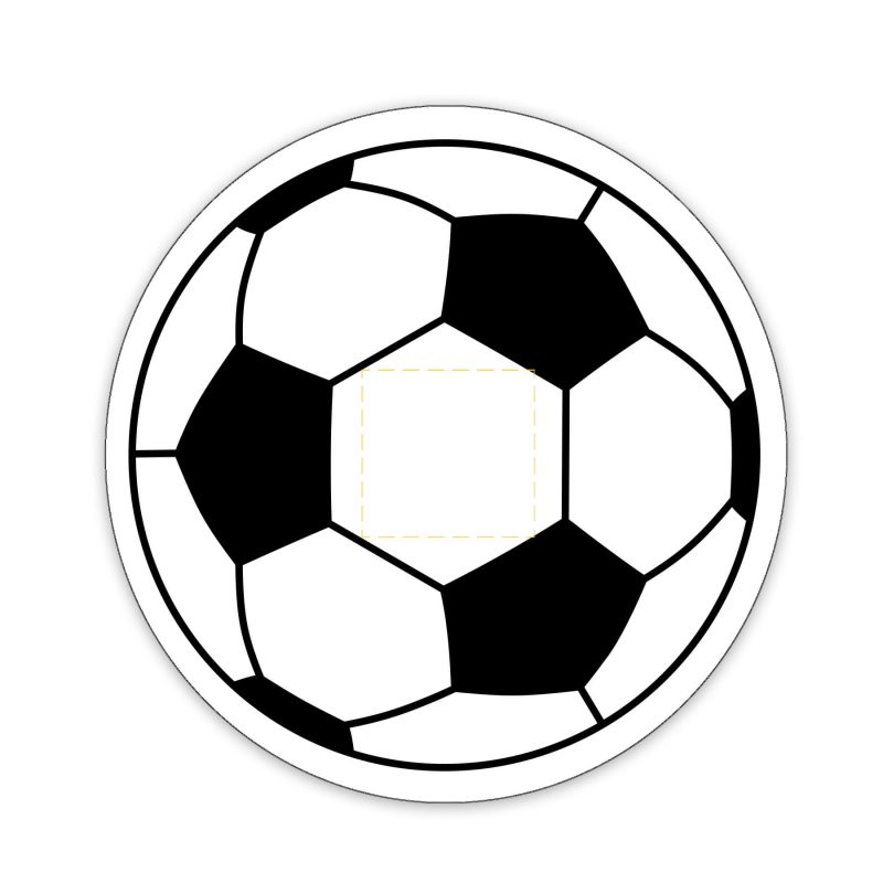 Custom Soccer Ball Shaped NoteKeeper™ Magnet 20 Mil - 3