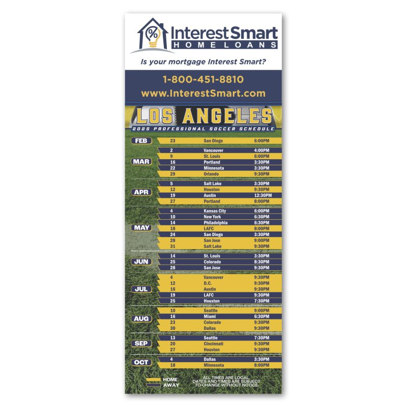 Soccer-Schedule-Magnet-SCH23 Custom Soccer Schedule Magnet